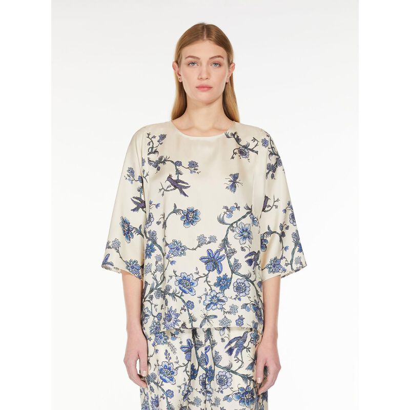 Weekend Max Mara Filippo Floral Printed Silk Blouse image number 2